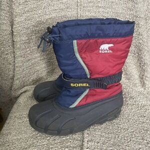 Youth Sorel Flurry Winter Snow Boots Sz 5 Removable Insert Waterproof Kids Boys